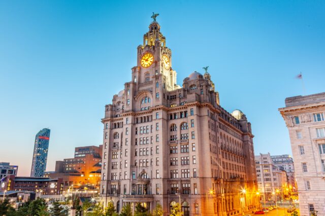 The Three Graces on Liverpool Pier One